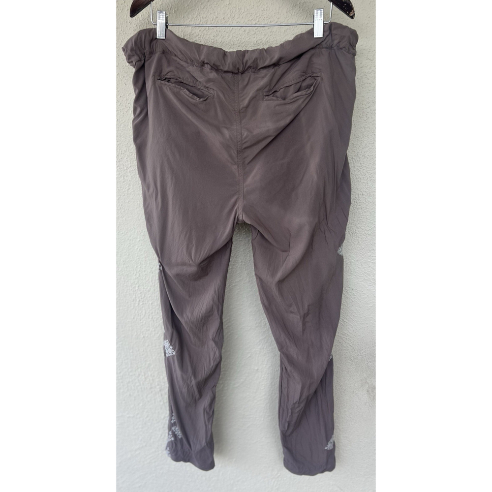 Sundance Tone It Up Embroidered Pull On Pants Taupe Medium Boho Resort Coastal - Picture 8 of 11